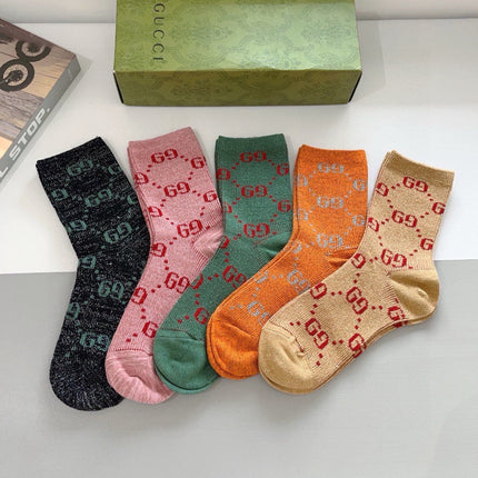 GUCCI 26S CREW SOCKS 398809 (1 BOX)