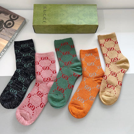 GUCCI 26S CREW SOCKS 398809 (1 BOX)
