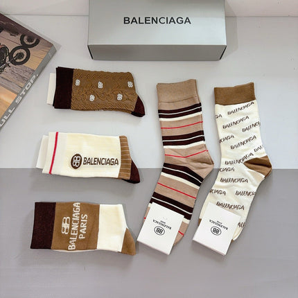 BALENCIAGA 26S CREW SOCKS 379126 (1 BOX)