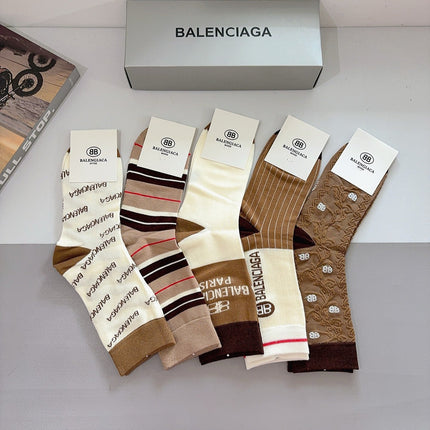 BALENCIAGA 26S CREW SOCKS 379126 (1 BOX)