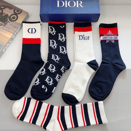 DIOR 26S CREW SOCKS 400403 (1 BOX)
