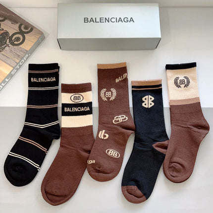 BALENCIAGA 26S CREW SOCKS 400416 (1 BOX)