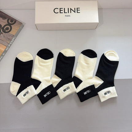 CELINE 26S ANKLE SOCKS 408684 (1 BOX)