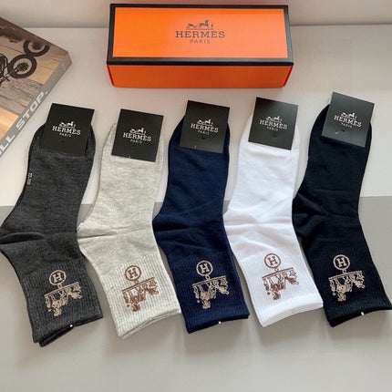 HERMES 26S ANKLE SOCKS 408689 (1 BOX)