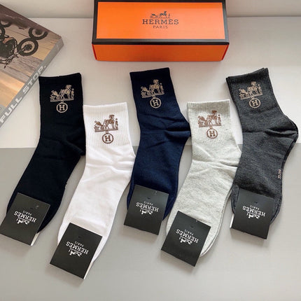 HERMES 26S ANKLE SOCKS 408689 (1 BOX)