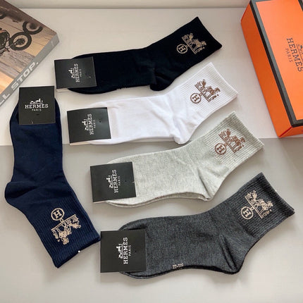 HERMES 26S ANKLE SOCKS 408689 (1 BOX)