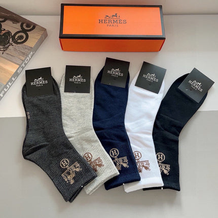 HERMES 26S ANKLE SOCKS 408689 (1 BOX)