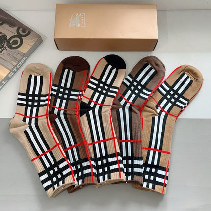 BURBERRY 26S CREW SOCKS 408690 (1 BOX)