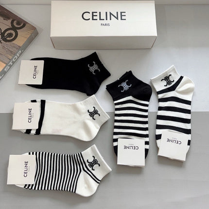 CELINE 26S ANKLE SOCKS 408696 (1 BOX)