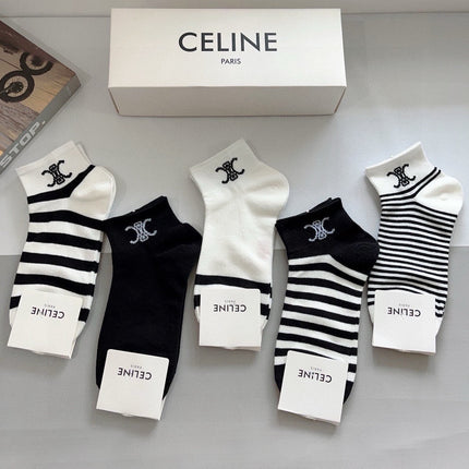 CELINE 26S ANKLE SOCKS 408696 (1 BOX)