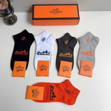HERMES 26S ANKLE SOCKS 410369 (1 BOX)