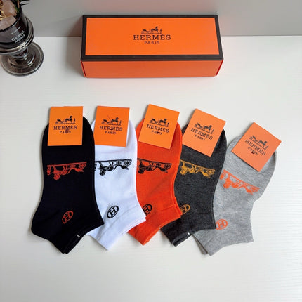 HERMES 26S ANKLE SOCKS 410369 (1 BOX)