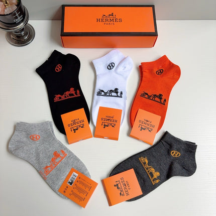 HERMES 26S ANKLE SOCKS 410369 (1 BOX)