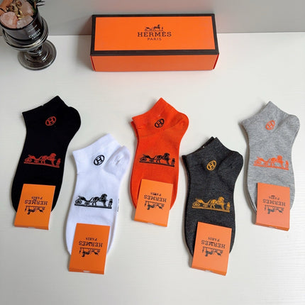 HERMES 26S ANKLE SOCKS 410369 (1 BOX)