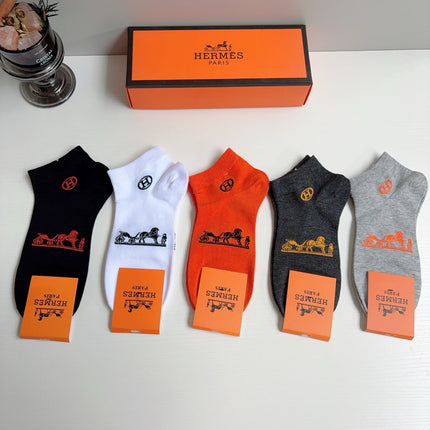 HERMES 26S ANKLE SOCKS 410369 (1 BOX)