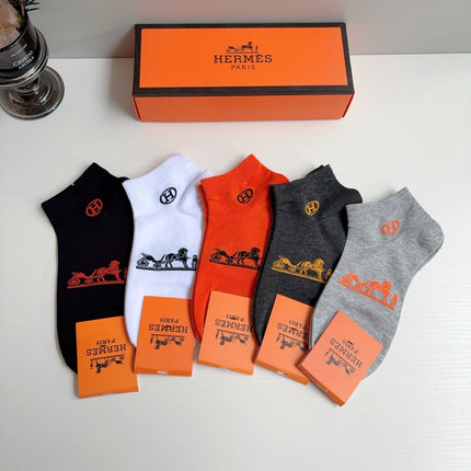 HERMES 26S ANKLE SOCKS 410369 (1 BOX)