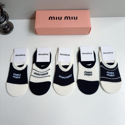 MIUMIU 26S NO-SHOW SOCKS 410371 (1 BOX)