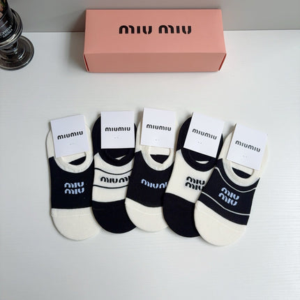 MIUMIU 26S NO-SHOW SOCKS 410371 (1 BOX)