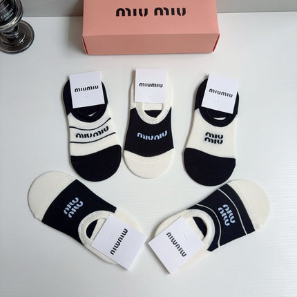 MIUMIU 26S NO-SHOW SOCKS 410371 (1 BOX)