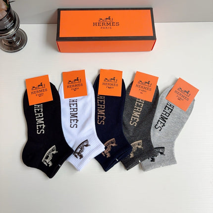 HERMES 26S ANKLE SOCKS 413896 (1 BOX)