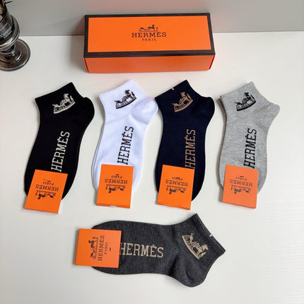HERMES 26S ANKLE SOCKS 413896 (1 BOX)