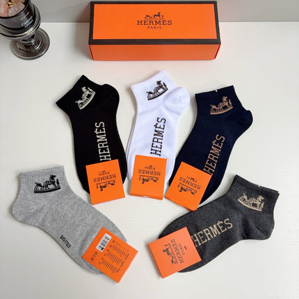 HERMES 26S ANKLE SOCKS 413896 (1 BOX)