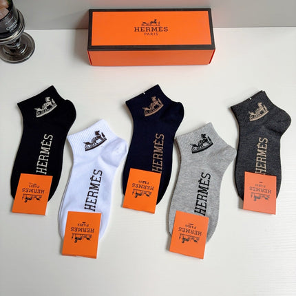 HERMES 26S ANKLE SOCKS 413896 (1 BOX)