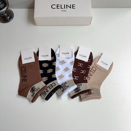 CELINE 26S ANKLE SOCKS 410373 (1 BOX)