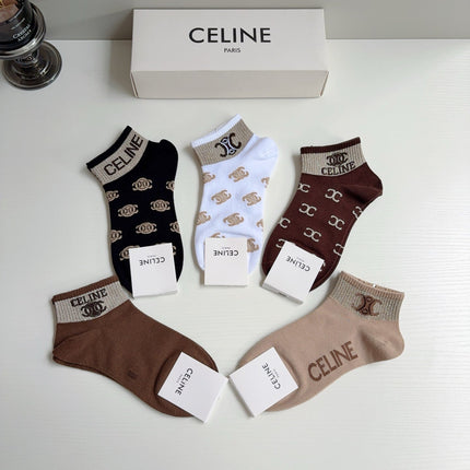 CELINE 26S ANKLE SOCKS 410373 (1 BOX)