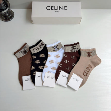 CELINE 26S ANKLE SOCKS 410373 (1 BOX)
