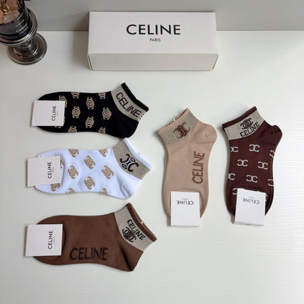 CELINE 26S ANKLE SOCKS 410373 (1 BOX)