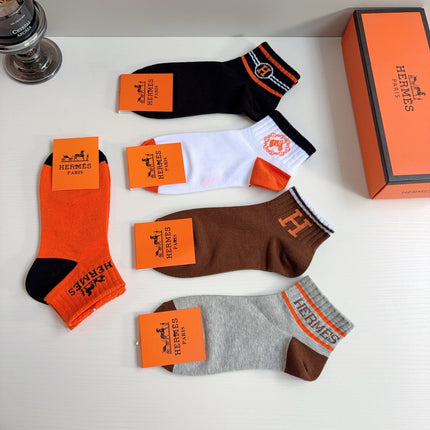 HERMES 26S ANKLE SOCKS 391973 (1 BOX)