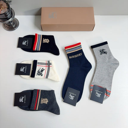 BURBERRY 26S ANKLE SOCKS 421061 (1 BOX)