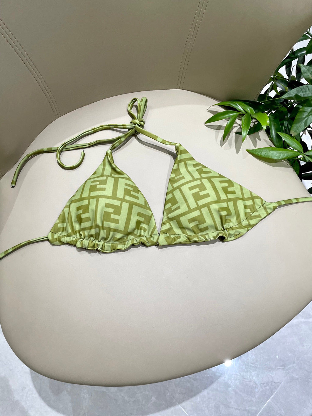 FENDI BIKINI 25S TWO PIECE IN GREEN 742660
