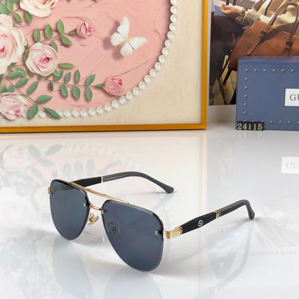 GUCCI 26S AVIATOR FRAME IN METAL 426533