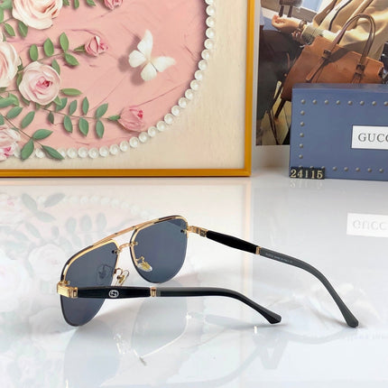 GUCCI 26S AVIATOR FRAME IN METAL 426533