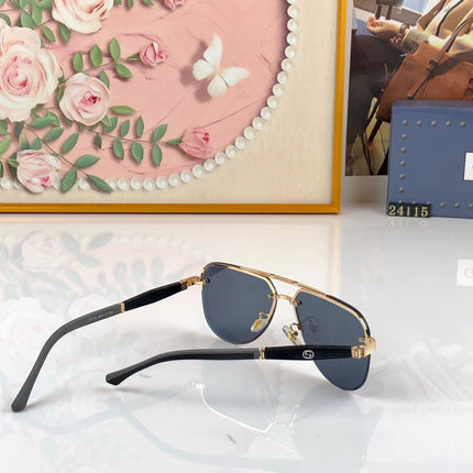 GUCCI 26S AVIATOR FRAME IN METAL 426533