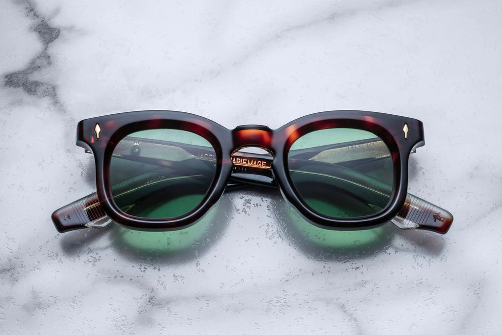 SQUARE SUNGLASSES 617107 IN BROWN MIXD RED HAVANA ACETATE
