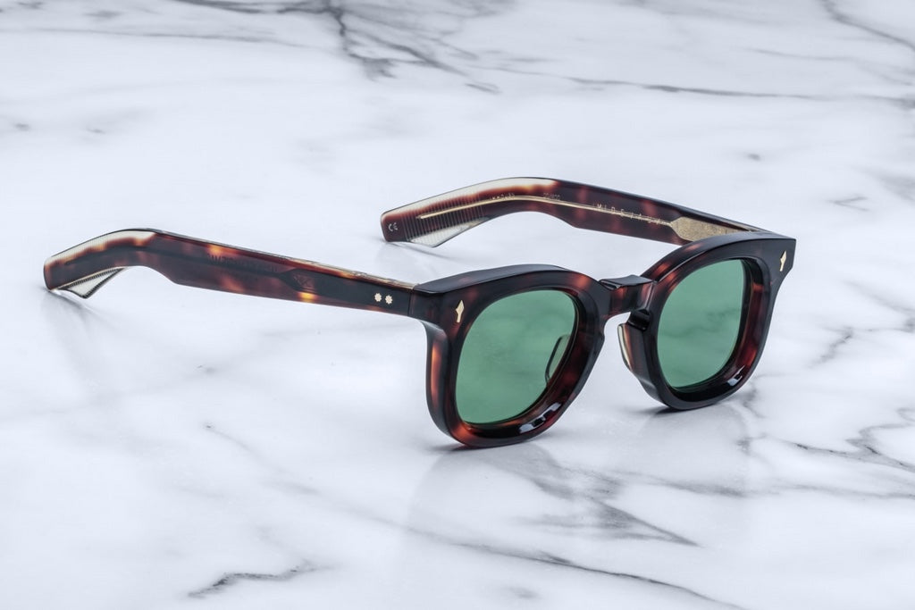 SQUARE SUNGLASSES 617107 IN BROWN MIXD RED HAVANA ACETATE