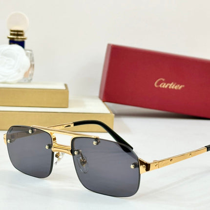 SANTOS RECTANGULAR FRAME SUNGLASSES CT0660S IN METAL