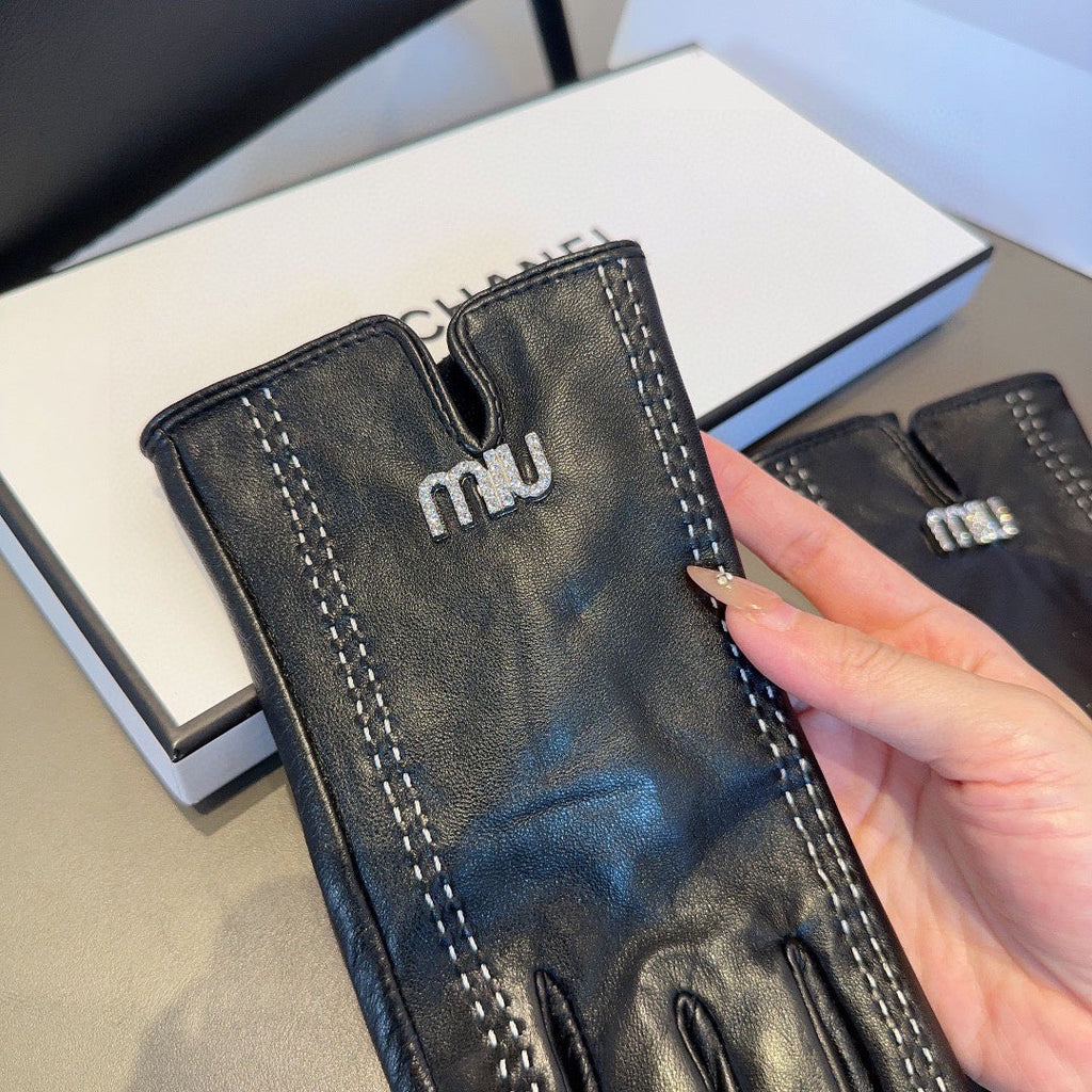 CLASSIC LAMBSKIN GLOVES BLACK 405990