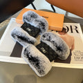 FINGERLESS GLOVES IN BLACK LAMBSKIN AND FOX FUR 463911