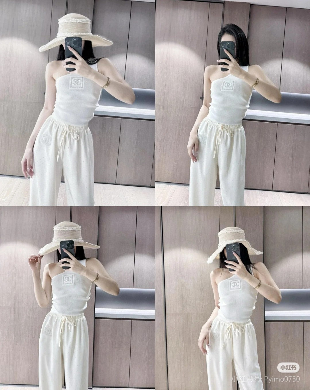 ONE SHOULDER TOP 624508 IN WHITE COTTON MULTICOLOR LOGO