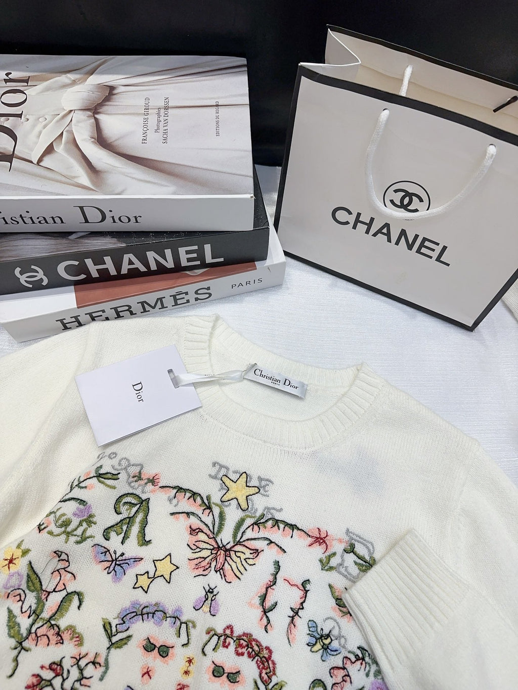 DIOR 25S LONG-SLEEVE CREWNECK SWEATER 675