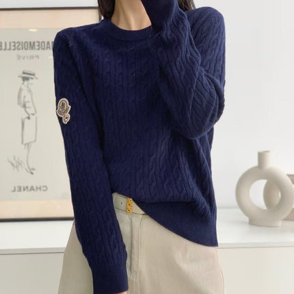 MONCLER 25S LONG-SLEEVE CREWNECK SWEATER 380