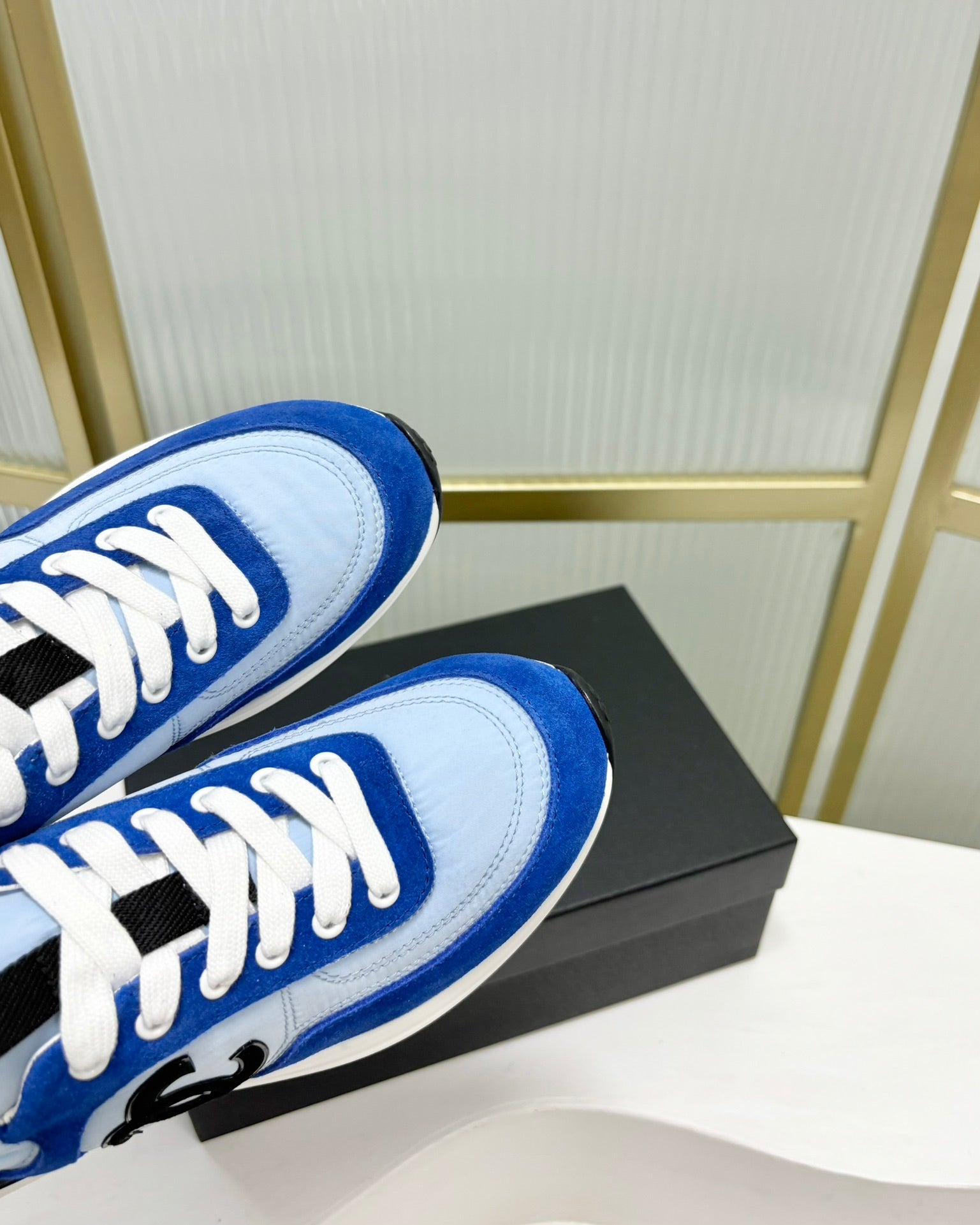 SNEAKER IN SKY MIX COBALT BLUE SUEDE