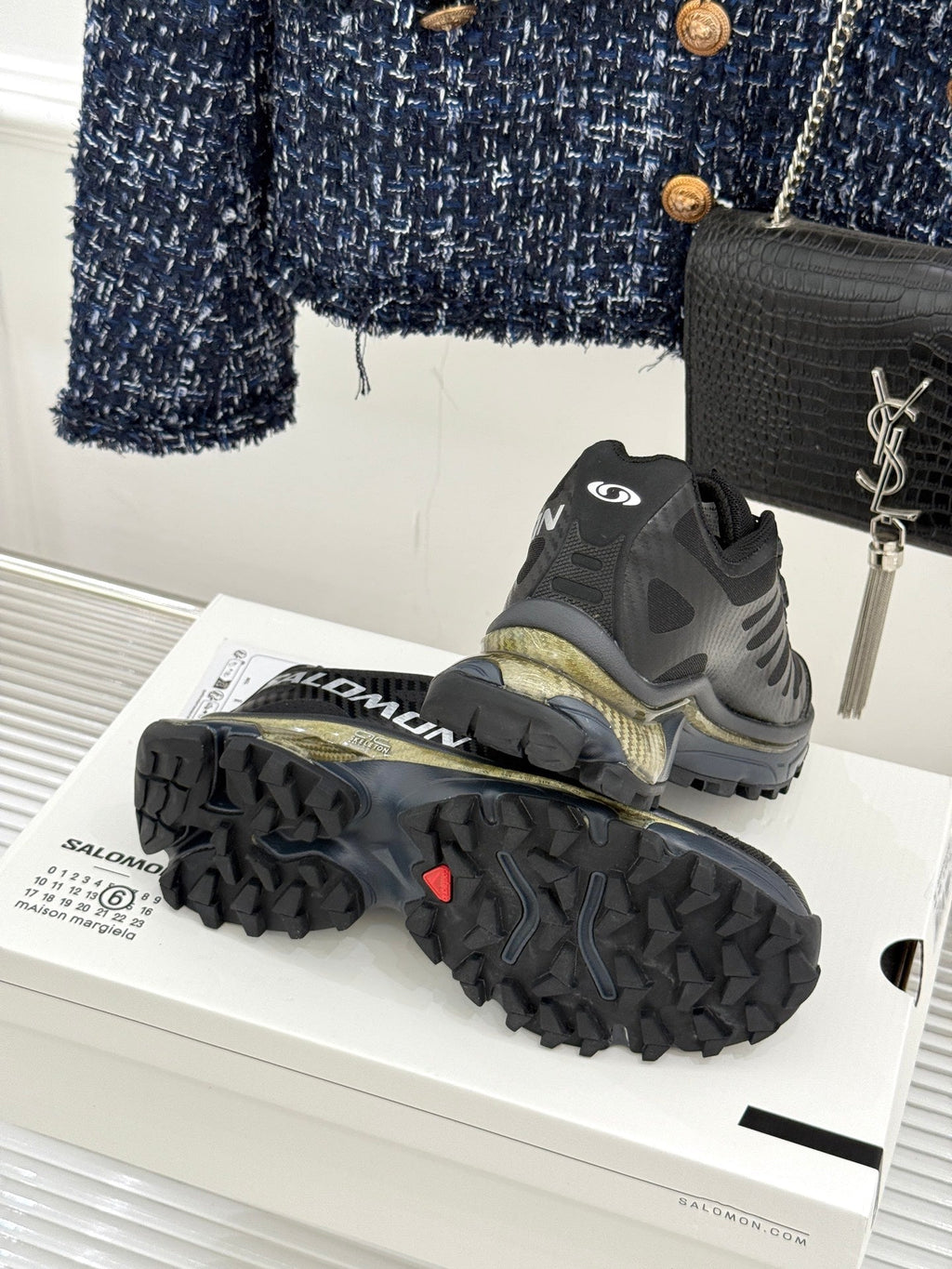 ALO 25S SALOMON XT-6 SNEAKER IN BLACK TPU STYLE 2
