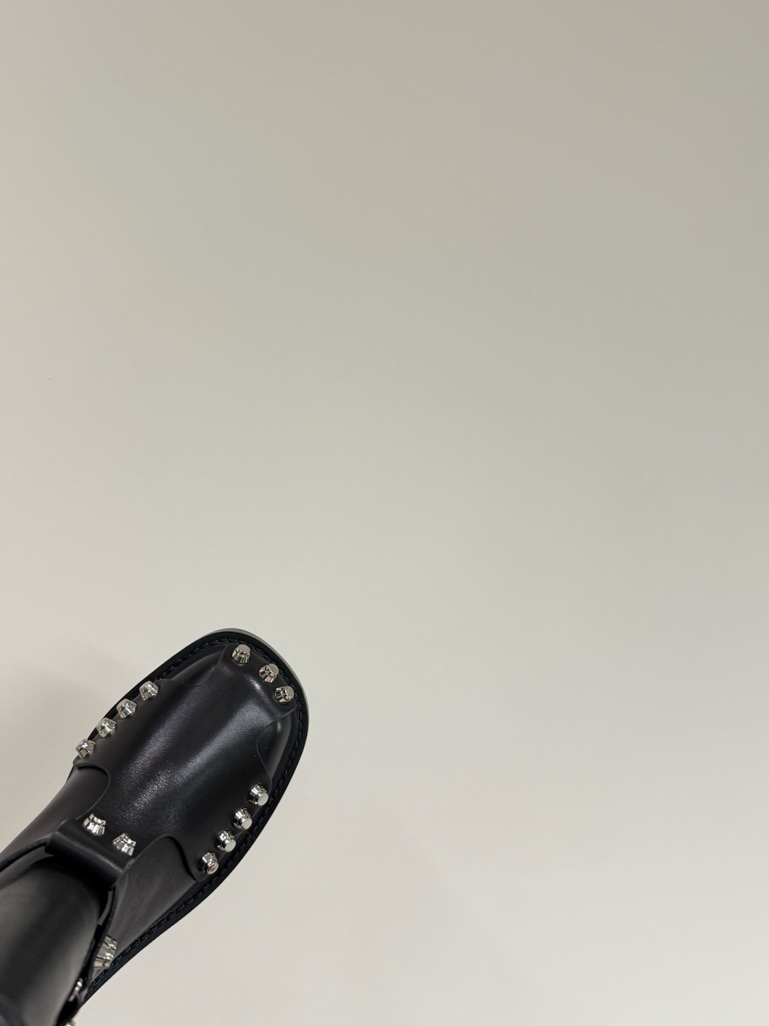DIXON BUCKLE BOOT IN BLACK CALFSKIN