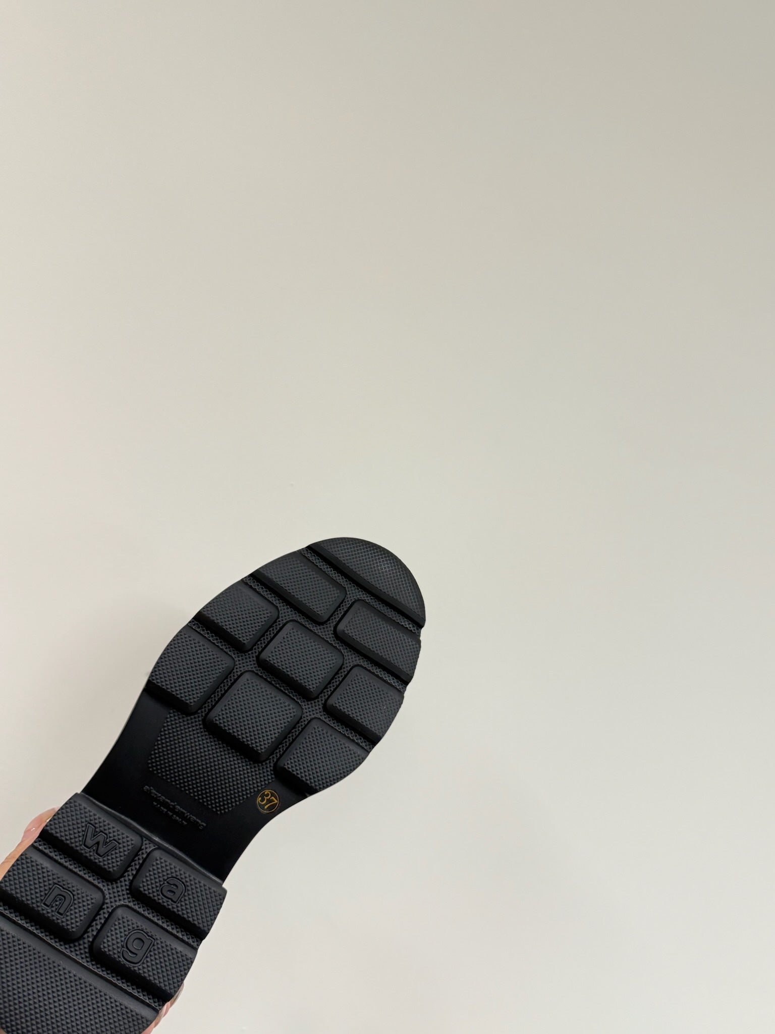 PLATFORM PATCHWWORK MARY JANE IN BLACK MIX BURGUNDY RED CALFSKIN