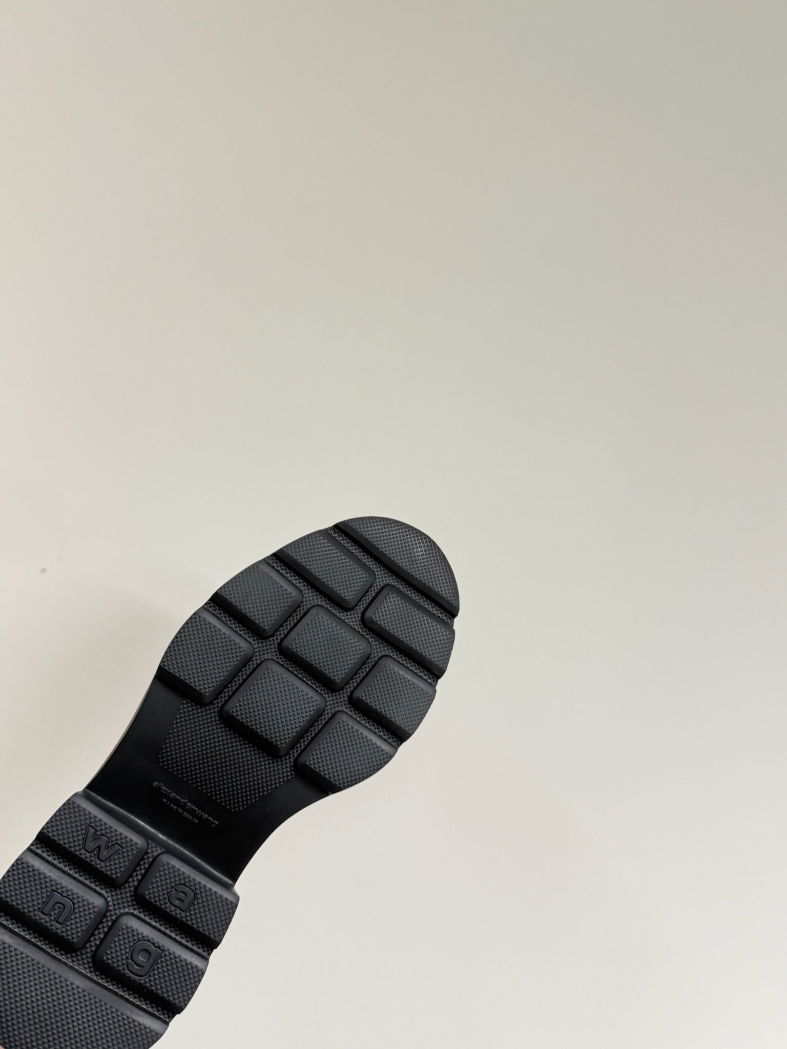 PLATFORM PATCHWWORK MARY JANE IN BLACK PATENT CALFSKIN